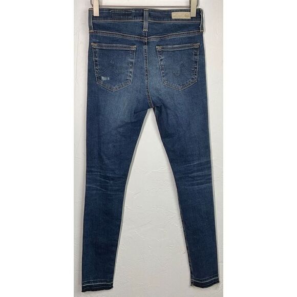 AG Adriano Goldschmied Blue The Farrah Skinny Ankle Jeans 25 - Picture 4 of 6